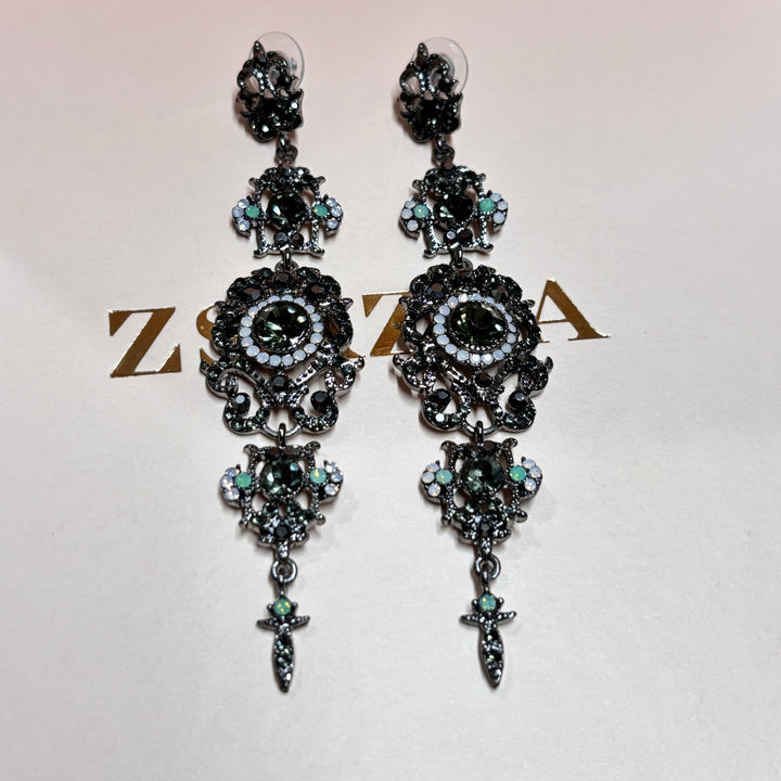 Vintage grey earrings