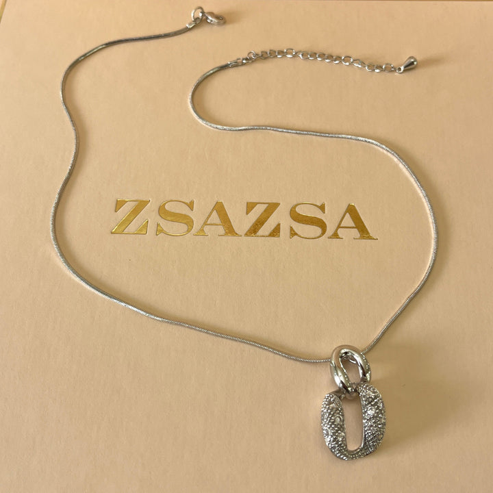 Silver zircone chain set