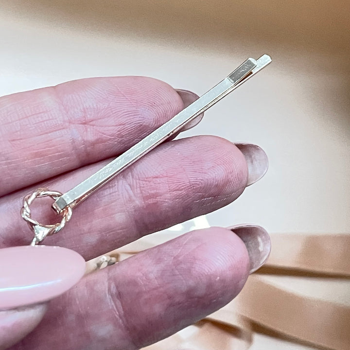 Dainty teardrop rose gold headpiece