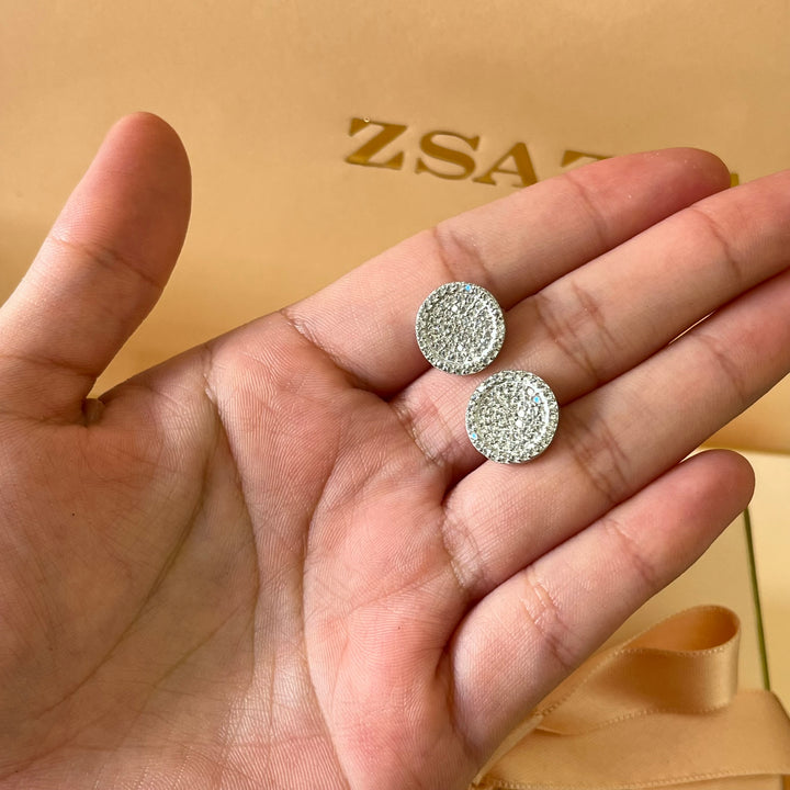 Round zircone studs