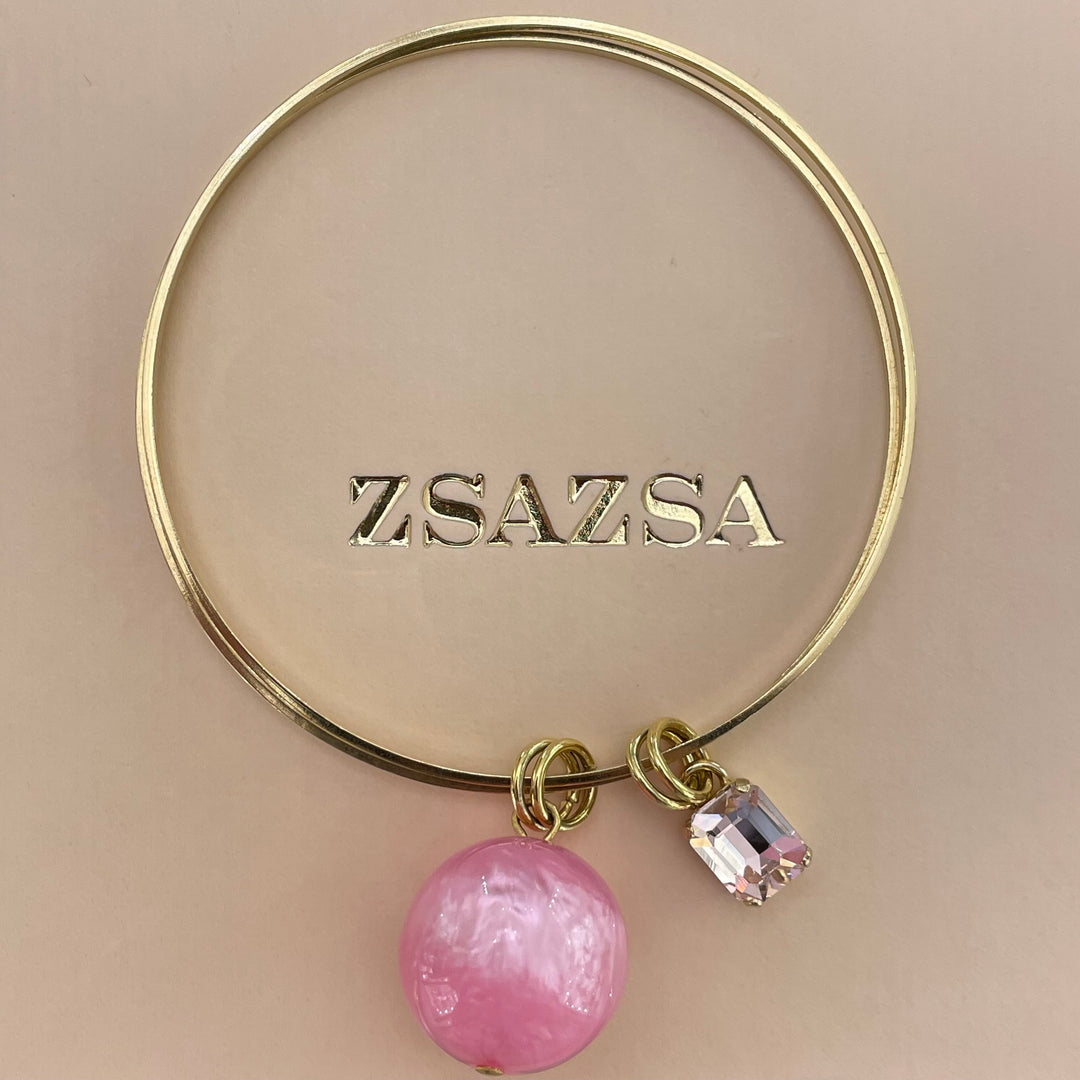 Pink Swarovski crystals set