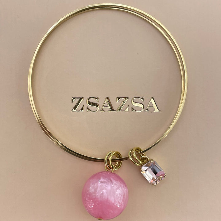 Pink Swarovski crystals set