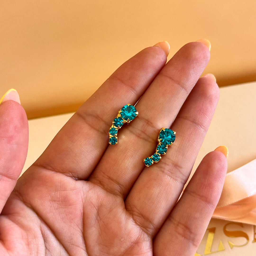 Verdemar preciosa crystals studs