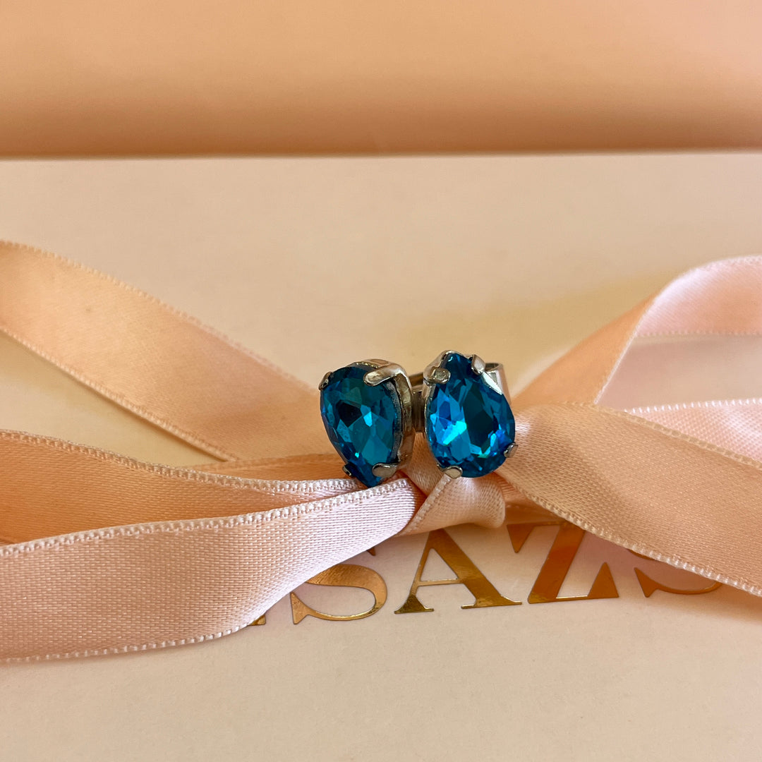 Verdemar teardrop preciosa crystal ring