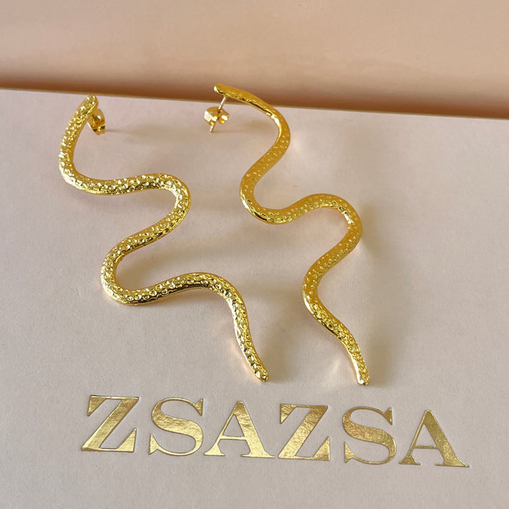 Snake gold handmade set