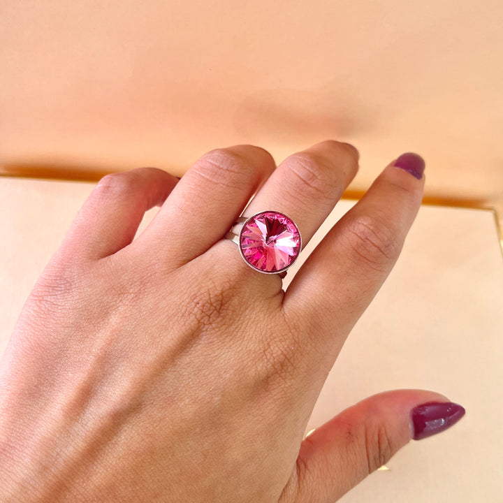 Pink Swarovski crystals set