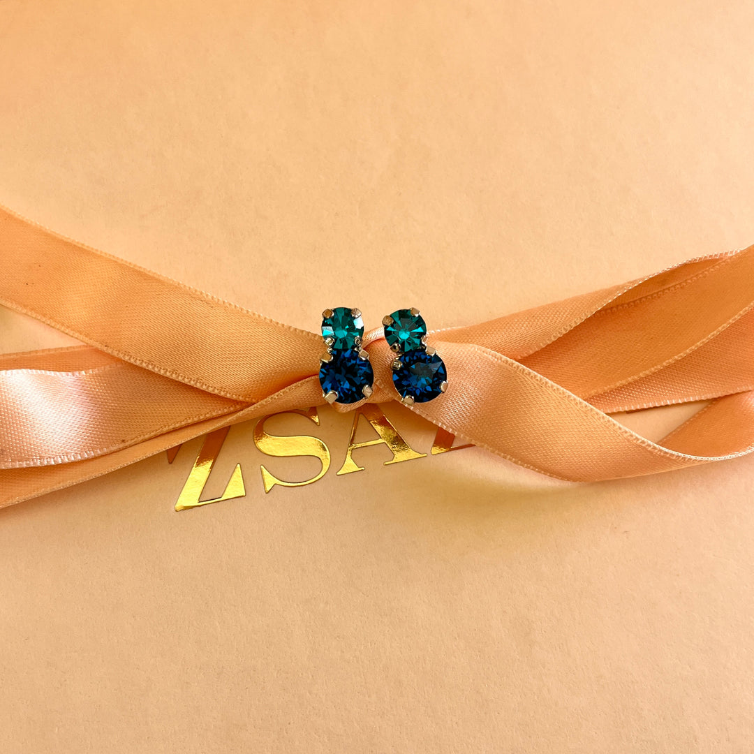 Verdemar preciosa crystals studs