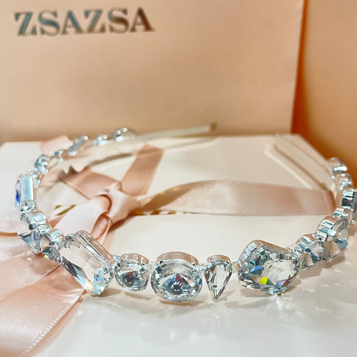 Mixed big stones headband