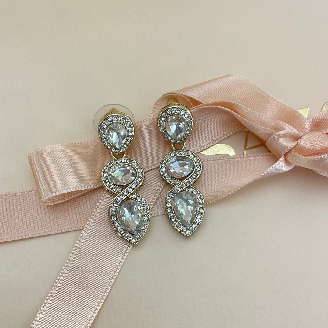 Rhinestone earrings