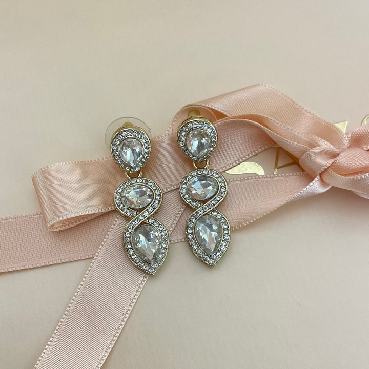 Rhinestone earrings