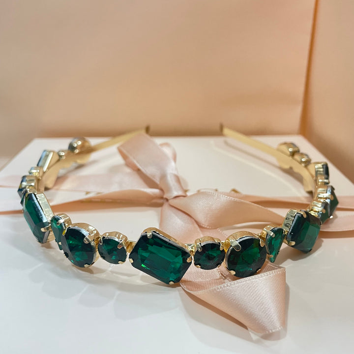 Mixed big stones headband