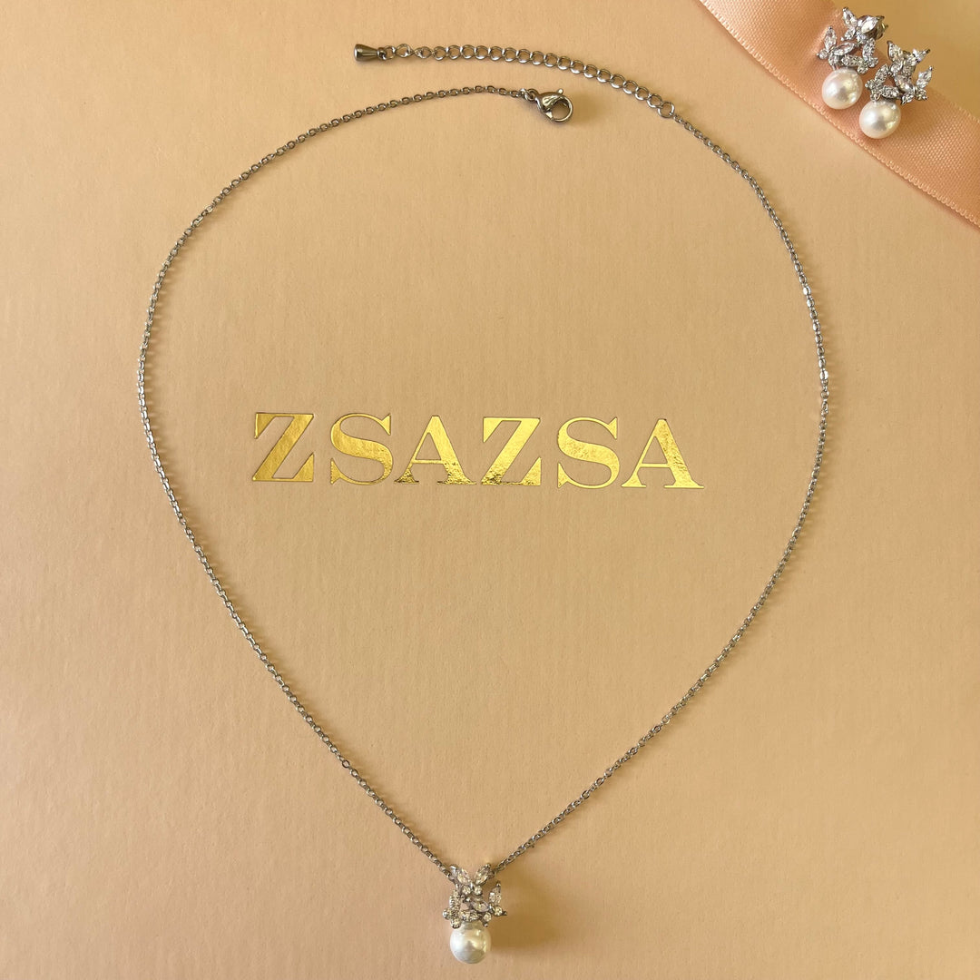 Zircone & pearls set