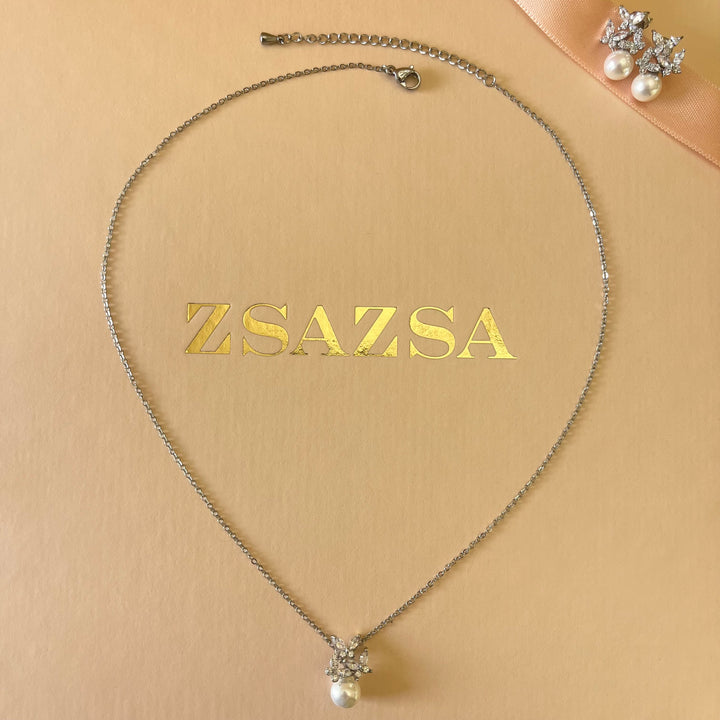 Zircone & pearls set