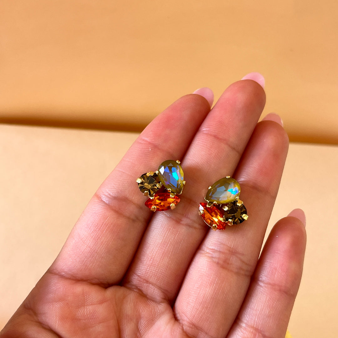 Mix of colour Swarovski crystals set