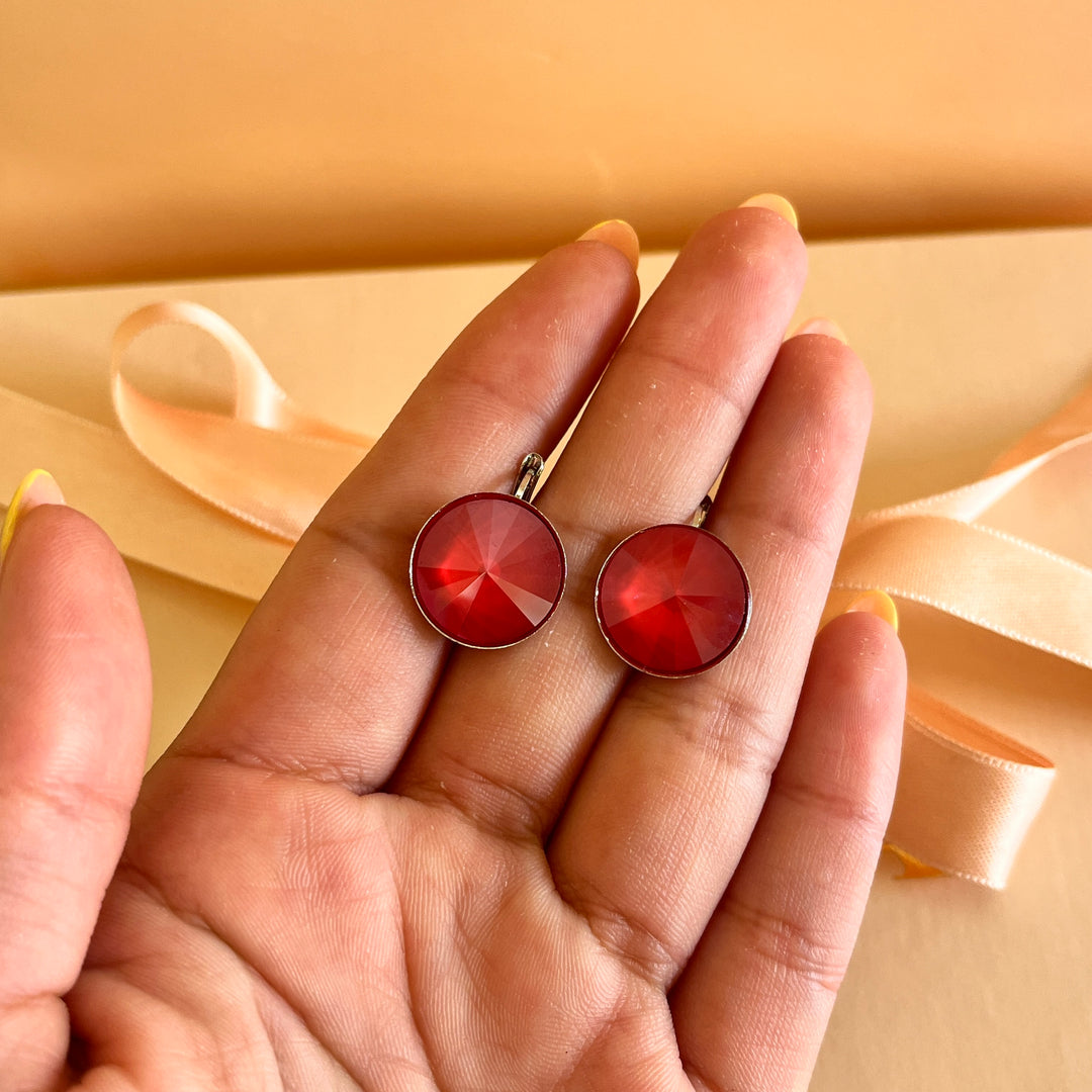 Red Swarovski crystals set