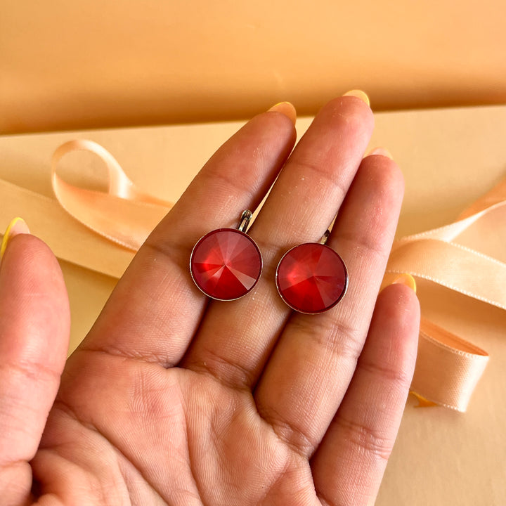 Red Swarovski crystals set