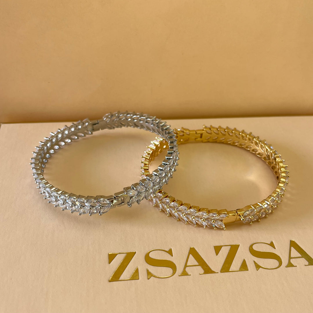 Marquise zircone bangle