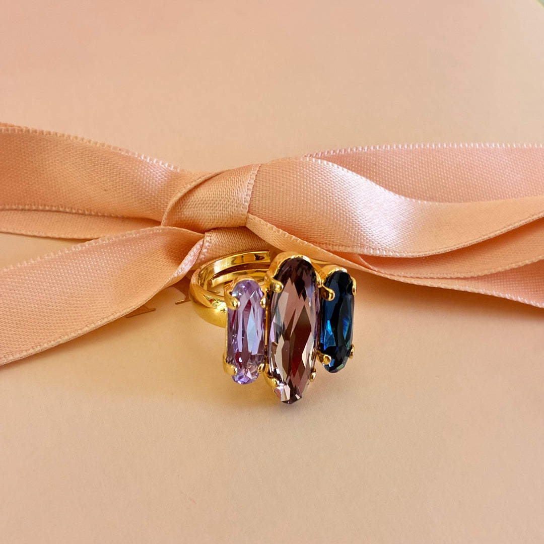 Elegant Lilac Swarovski crystals set