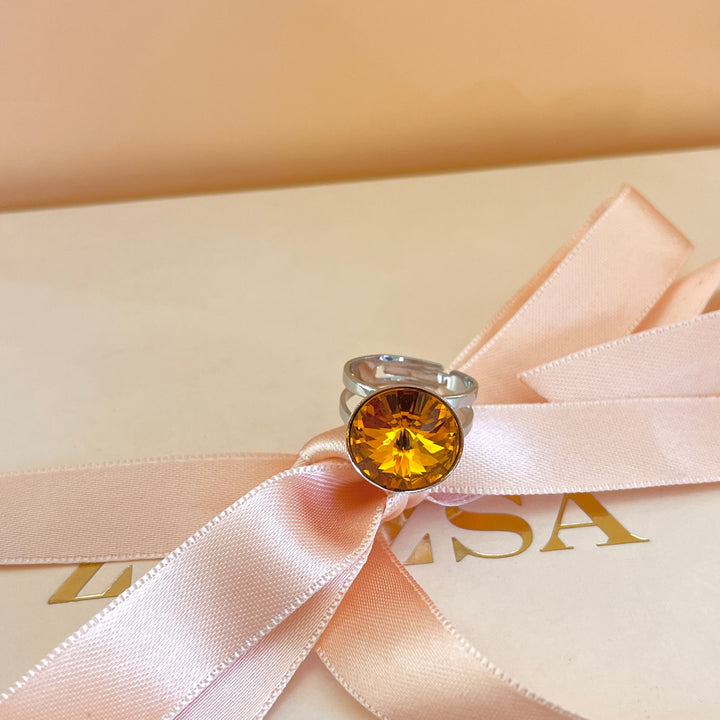 Topaz Swarovski crystals set