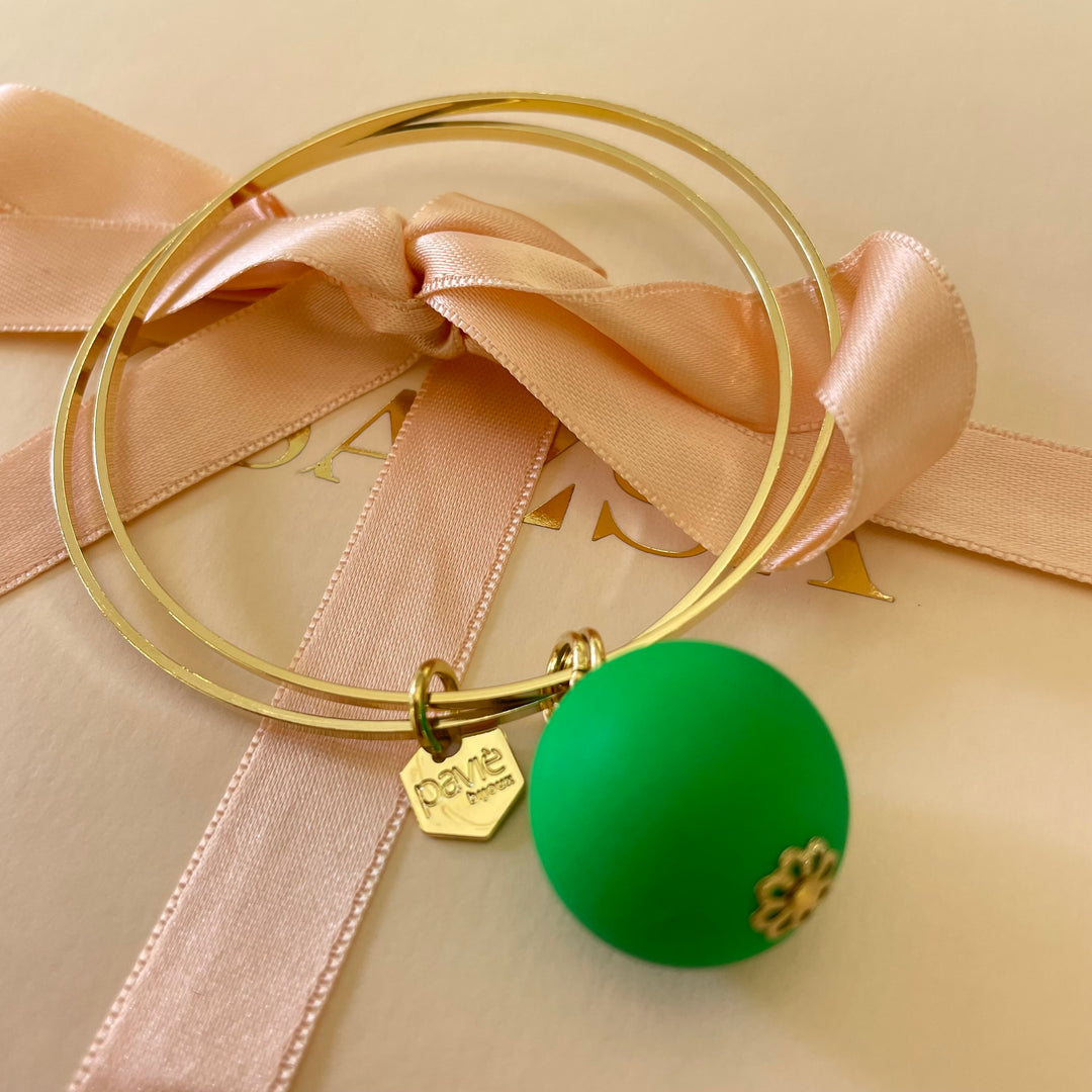 Neon ball summer bangle