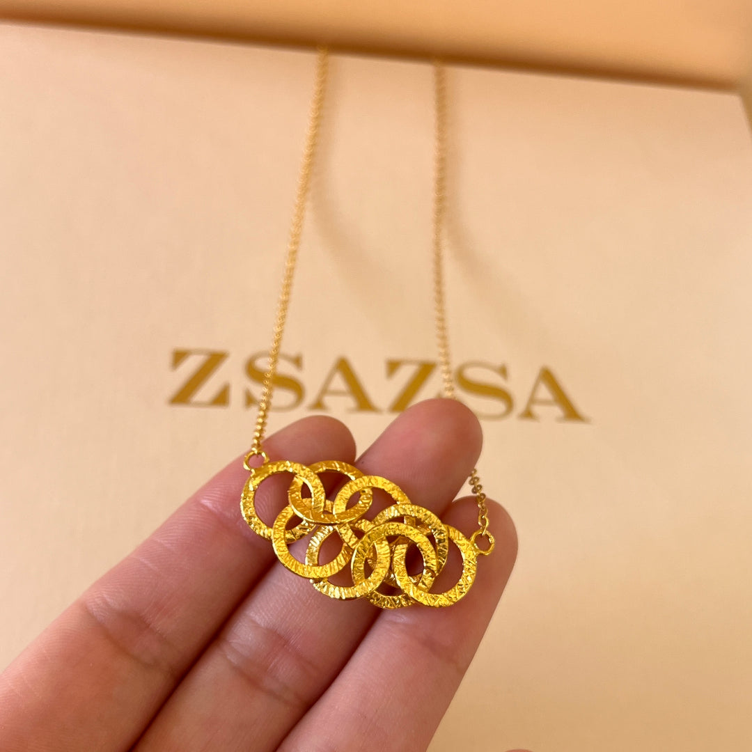 Gold handmade pendant