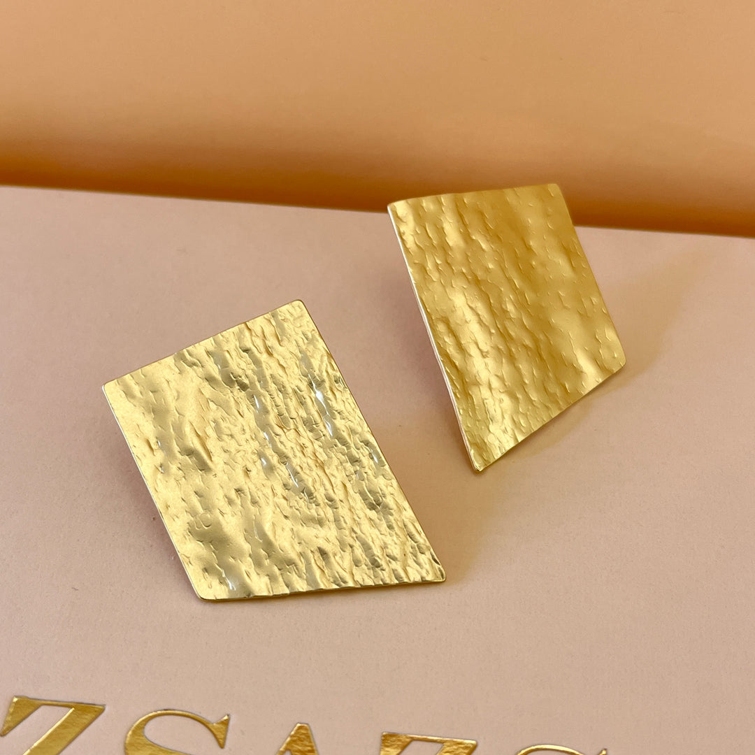 Gold handmade earrings