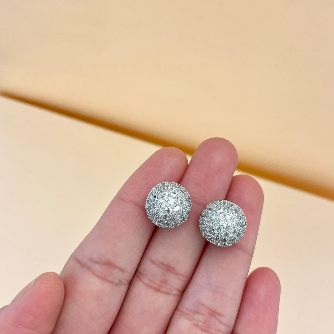 Silver zircone ball set