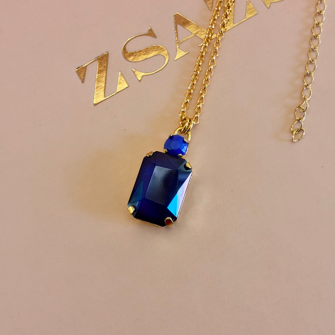 Royal blue Swarovski crystals set