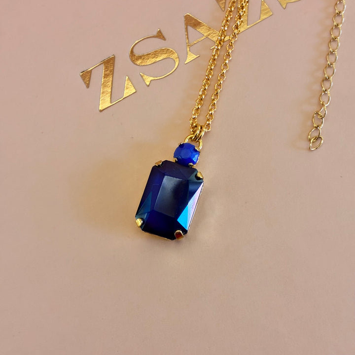 Royal blue Swarovski crystals set