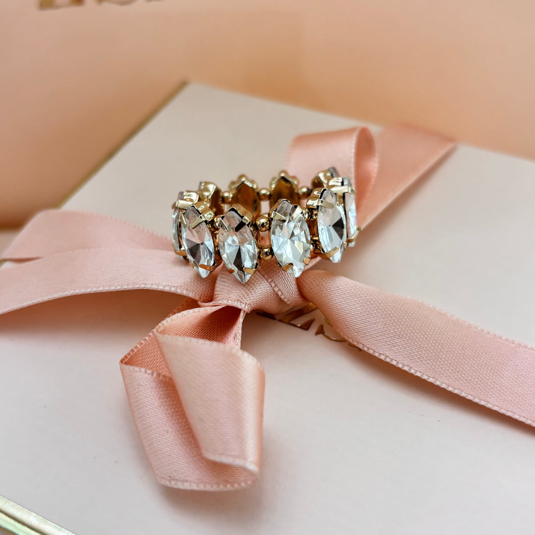 Marquise gold ring