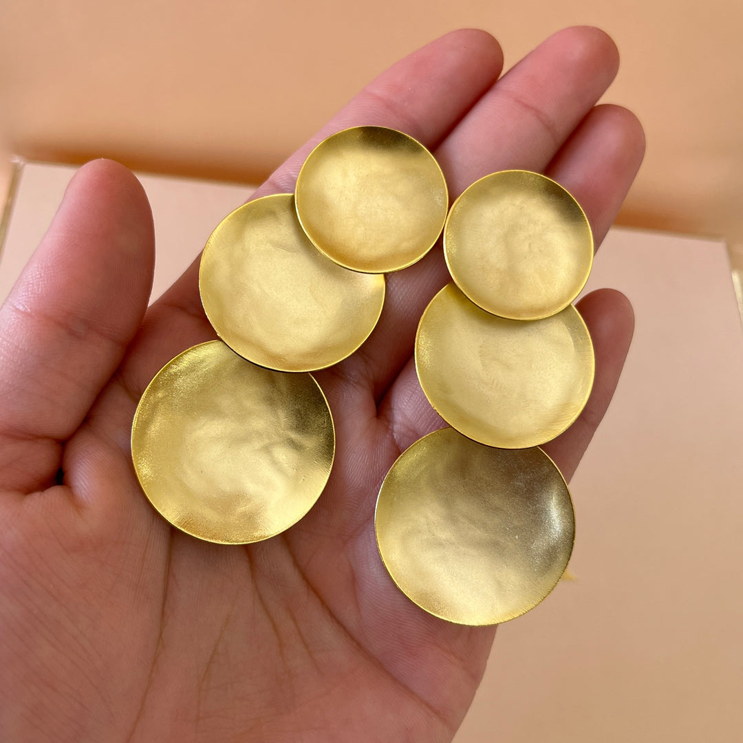 Gold discs handmade set