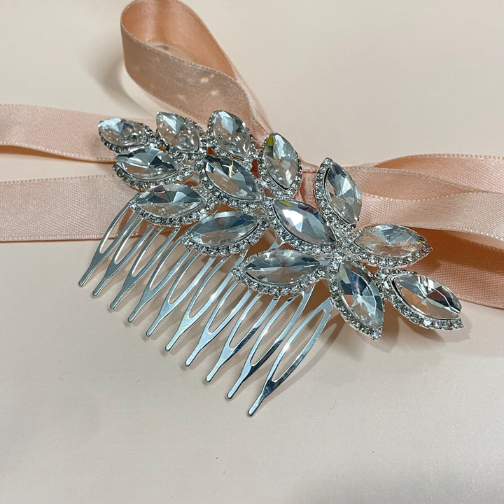 Marquise comb gold or silver