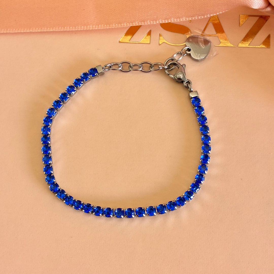 Royal blue stainless steel bracelet