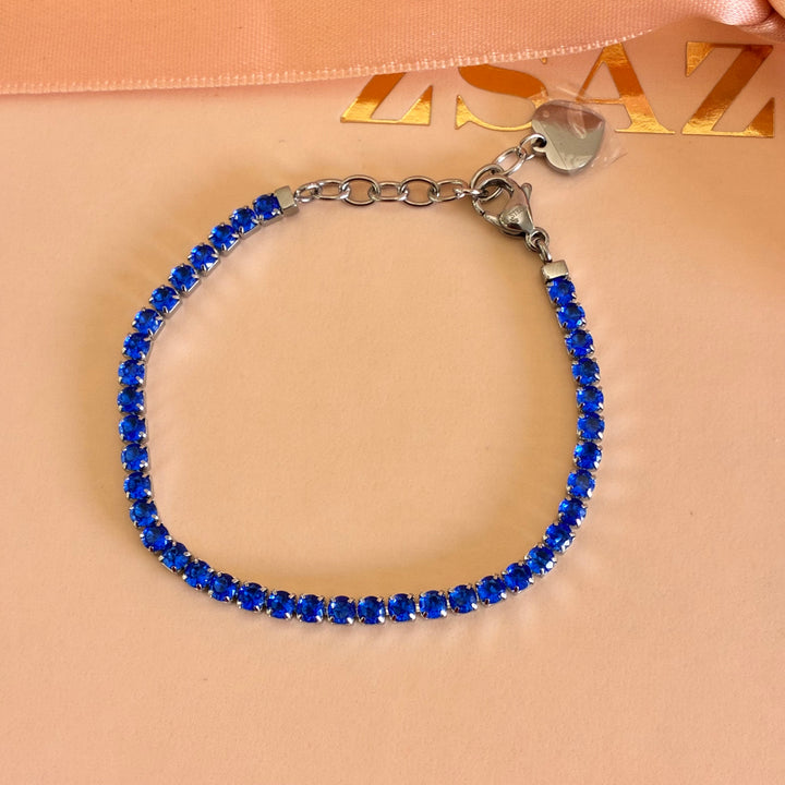 Royal blue stainless steel bracelet