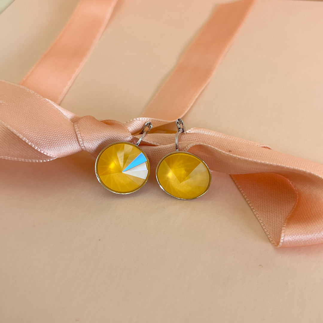 Yellow Swarovski crystals set