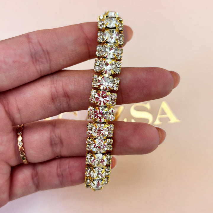 Rhinestone bangle