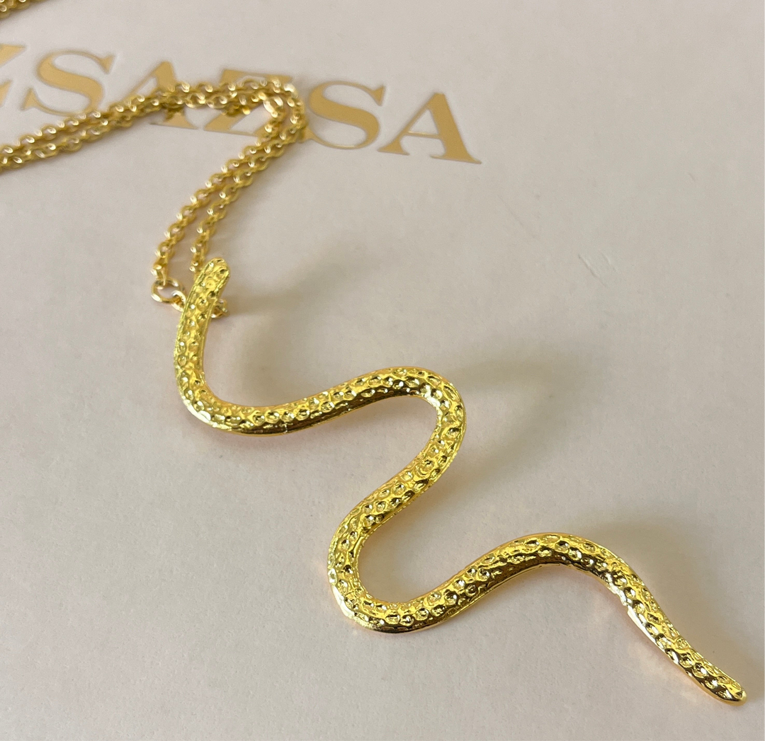 Snake gold handmade set