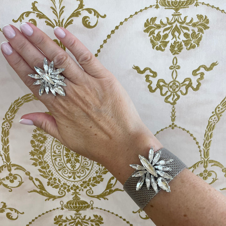 Swarovski ring and bracelet