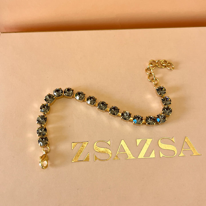 Grey Preciosa crystals set