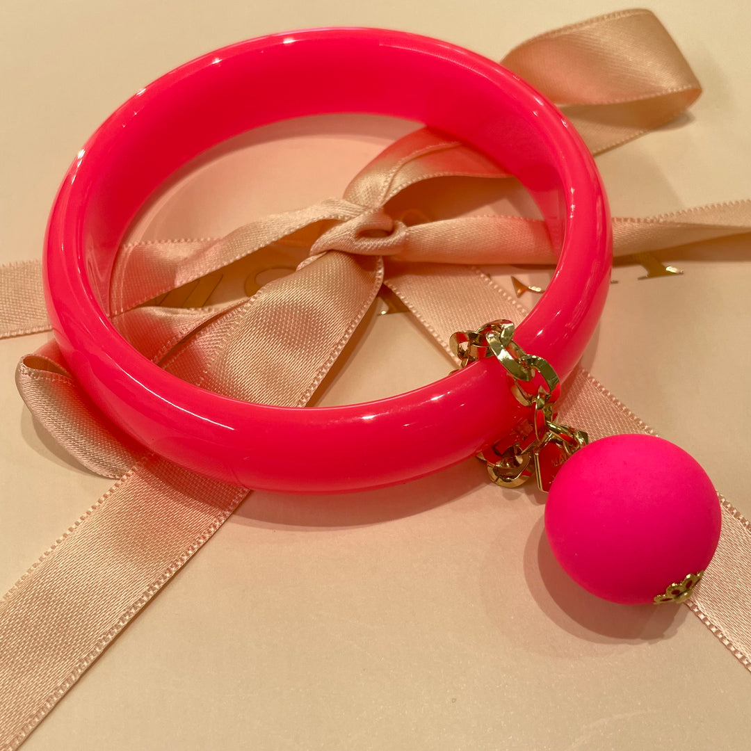 Neon ball summer bangle