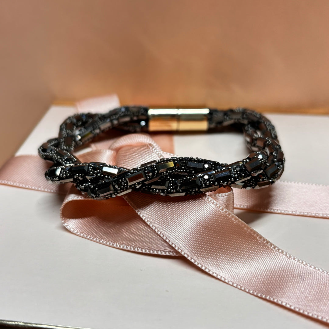 Grey twisted bracelet