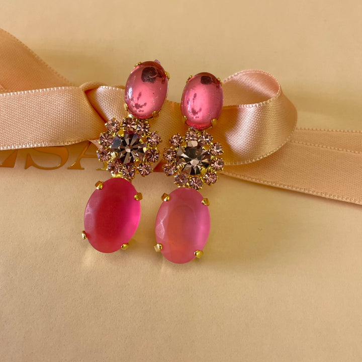 Pink earrings