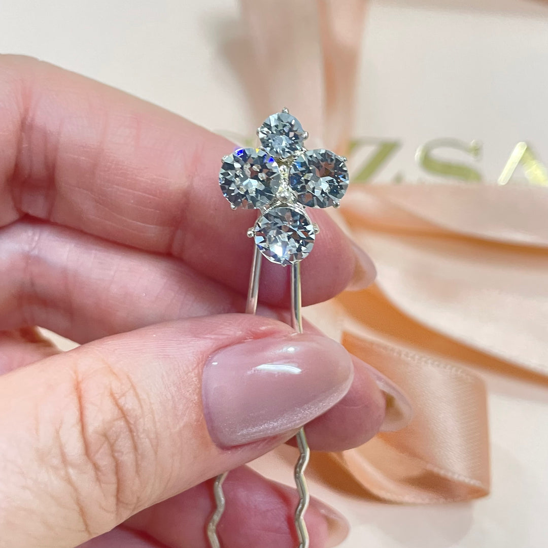 4 stone Swarovski pin