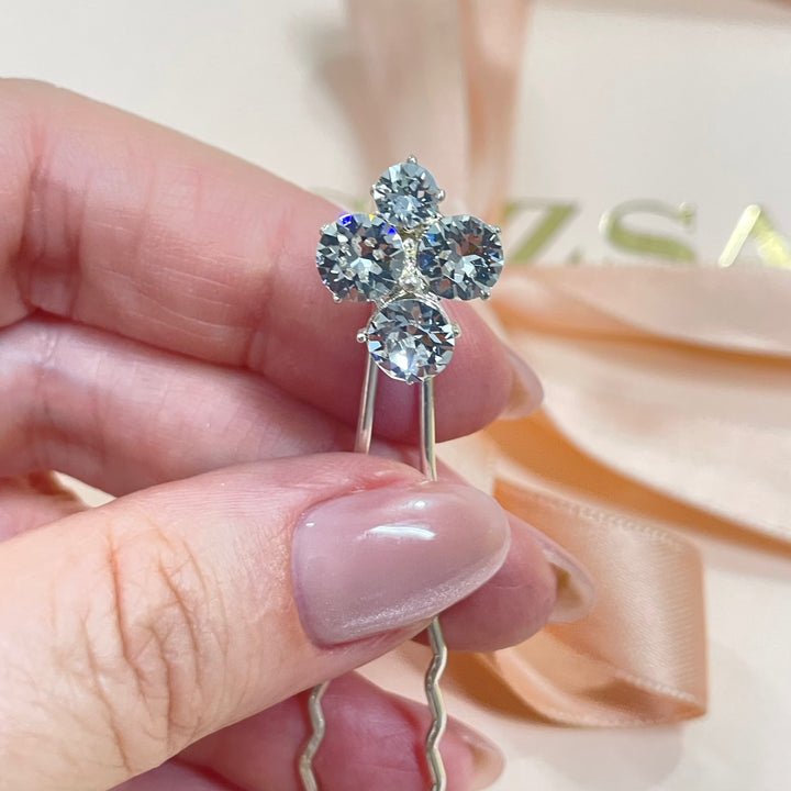 4 stone Swarovski pin