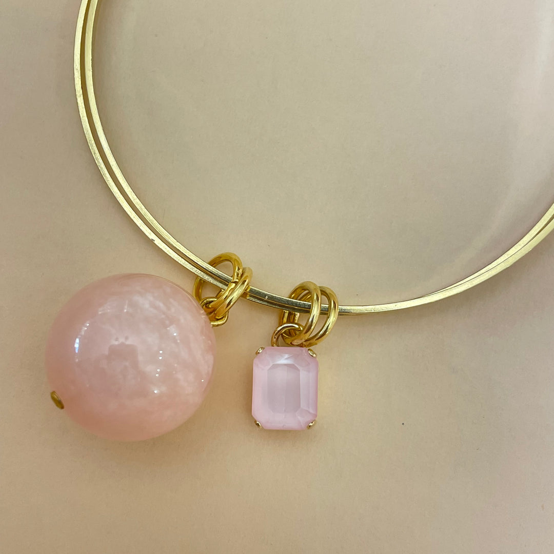 Light pink Swarovski bangle