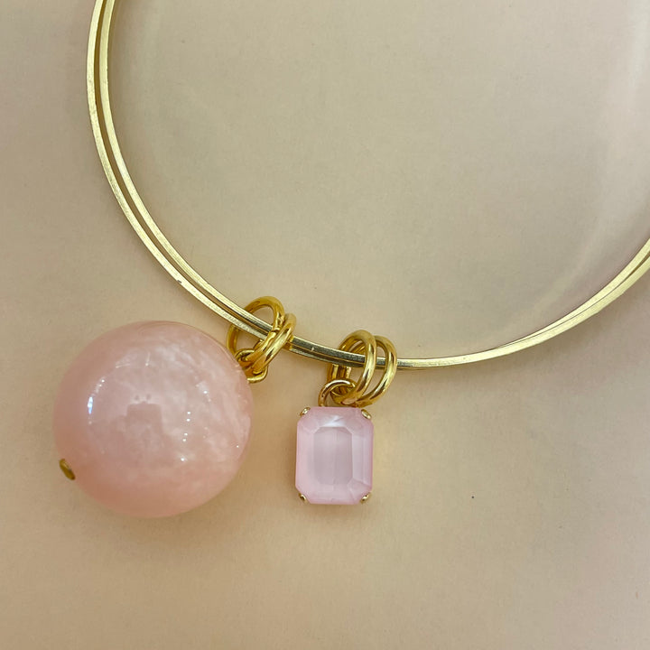 Light pink Swarovski bangle