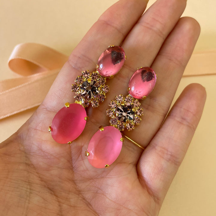 Pink earrings