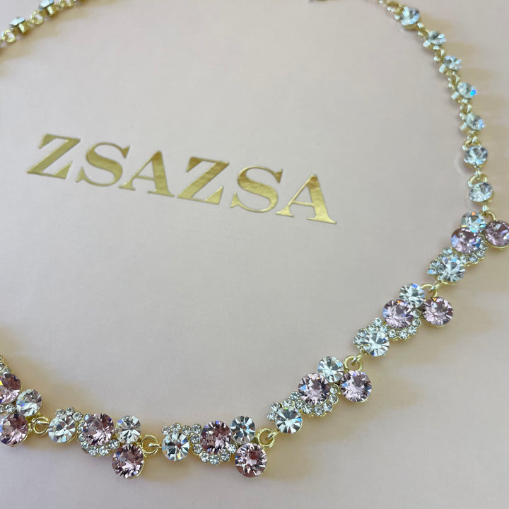 Elegant Lilac Swarovski crystals set