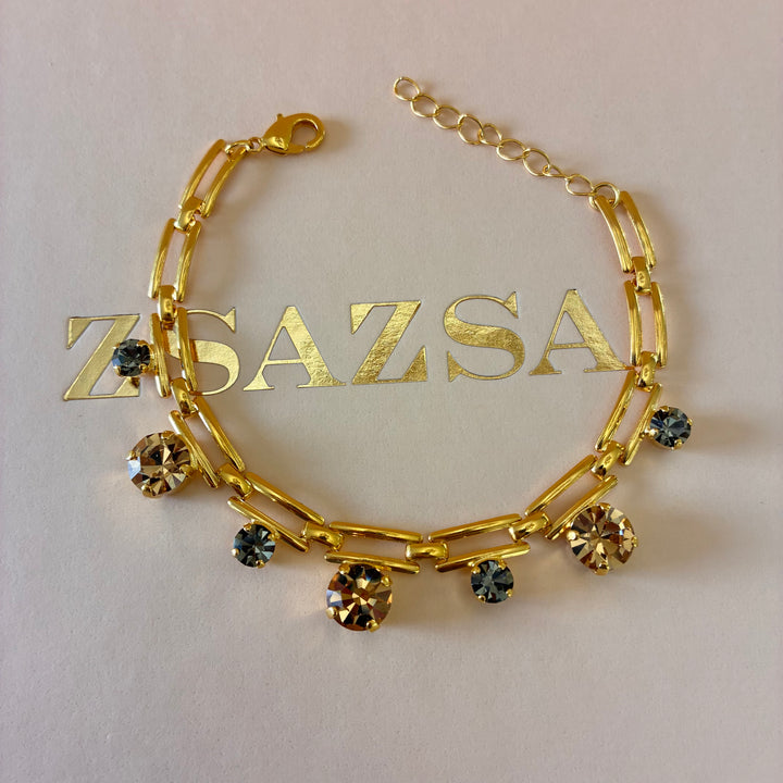 Handmade grey and champagne set