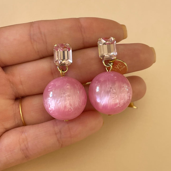 Pink Swarovski crystals set